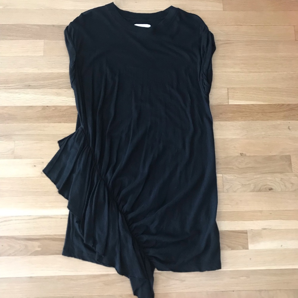 Current/Elliott | Ruched Ruffle Shirtdress - Picture 3 of 3